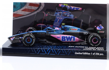 RENAULT F1 A523 Team Bwt Alpine №10 8th Miami Gp (2023) Pierre Gasly, Blue Black Pink