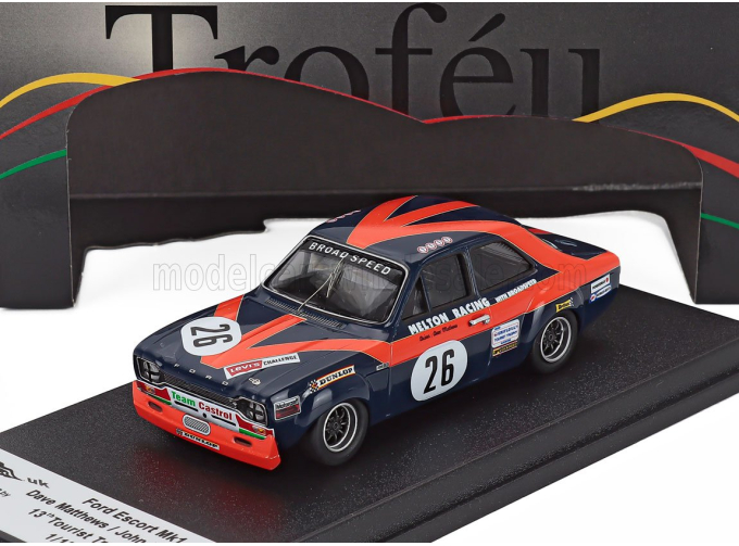 FORD Eescort MKI №26 Rally Tourist Trophy (1972) Dave Matthews - John Fitzpatrick, blue/orange