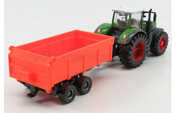 FENDT Vario 1000 Tractor With Trailer (2016), Green Grey Red