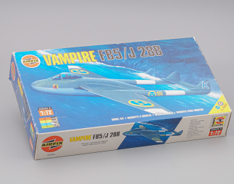 Сборная модель Самолет Vampire F.B.5 / J28
