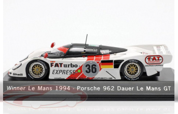 Dauer 962 №36 LM Winner 24 LeMans Yannick Dalmas, Hurley Haywood, Mauro Baldi