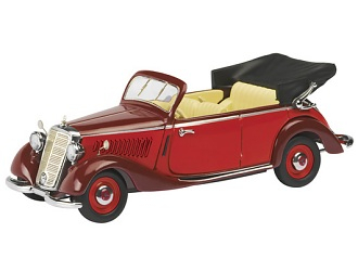 MERCEDES-BENZ 170V Cabriolet, orange / burgundy