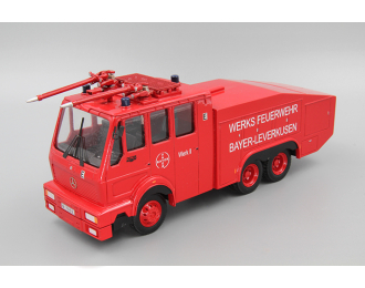 MERCEDES-BENZ 2628 WAWE 9000 Wasserwerfer Werks Feuerwehr Bayer-Leverkusen, red