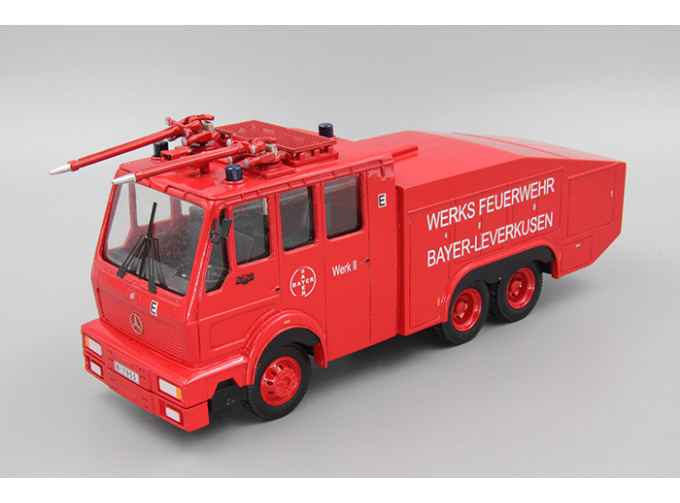 MERCEDES-BENZ 2628 WAWE 9000 Wasserwerfer Werks Feuerwehr Bayer-Leverkusen, red