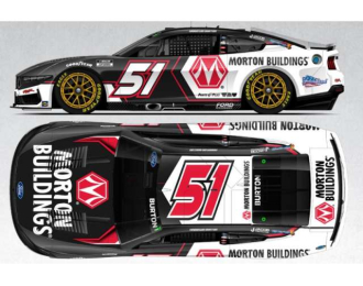 Ford Mustang #51 Harrison Burton *Morton Buildings*, black/white/red 2025