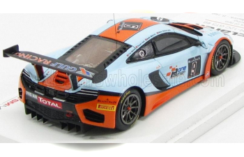 McLAREN Mp4-12c Gt3 Team Gulf Racing №9 24h Spa Wainwright - Meyrick - Hall - Mullen (2013), Light Blue Orange