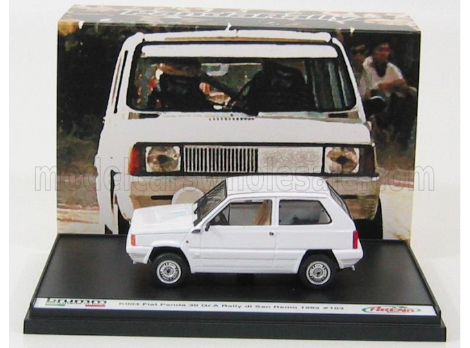 FIAT Panda 30 + Transkit (decals And Accessorie S For Rally Sanremo 1982), White