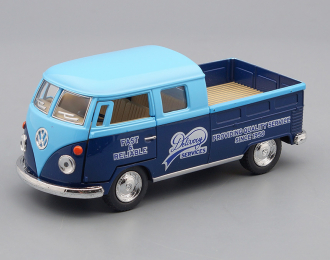 VOLKSWAGEN Bus Double Cab Pickup Delivery Services (1963), light blue / dark blue