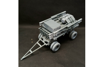 Сборная модель Прицеп Литер В тракторного тяжелого понтонного парка Н2П обр. 1940г