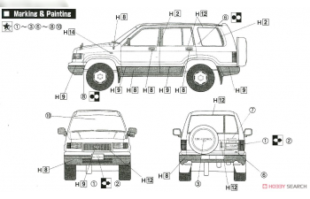 Сборная модель Isuzu Bighorn/Trooper, Opel Monterey