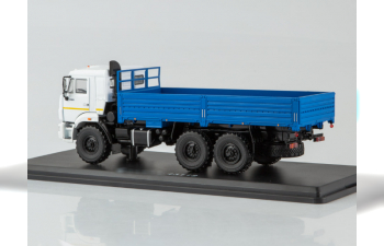 Камский грузовик 43118 6x6 бортовой (рестайлинг), белый / синий