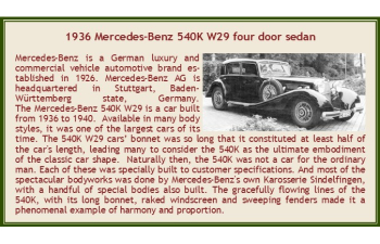 MERCEDES-BENZ 540K W29 4х дверный седан (1936), черный