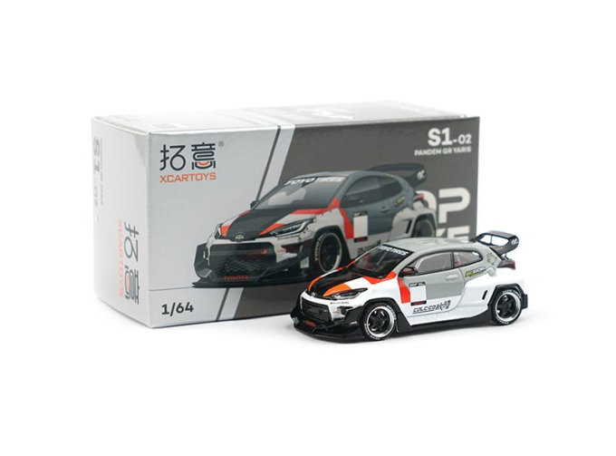 TOYOTA GR Yaris Pandem Finland, white / grey