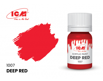 Краска акриловая 12 мл, Глубокий красный (Deep Red)