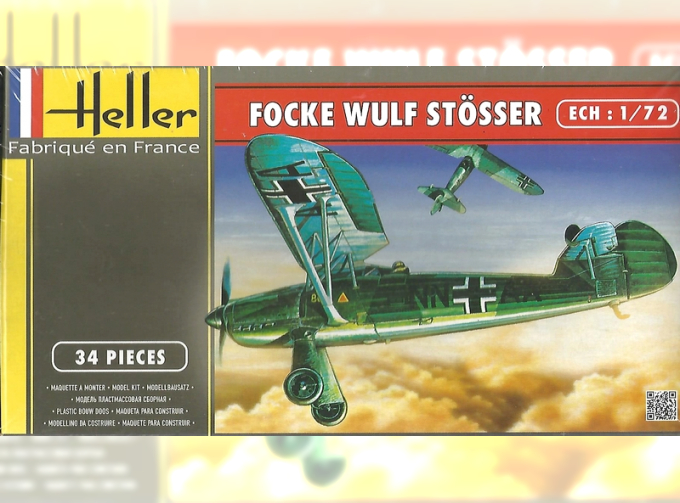 Сборная модель Немецкий истребитель Focke-Wulf Fw 56 Stösser