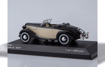 OPEL Super 6 Convertible (1937), black / beige