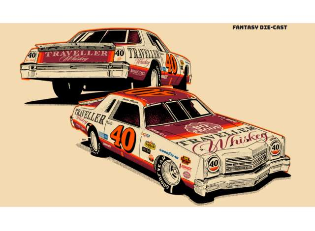 Chevrolet #40 Justin Allgaier *TravellerWhiskey*, various 1978