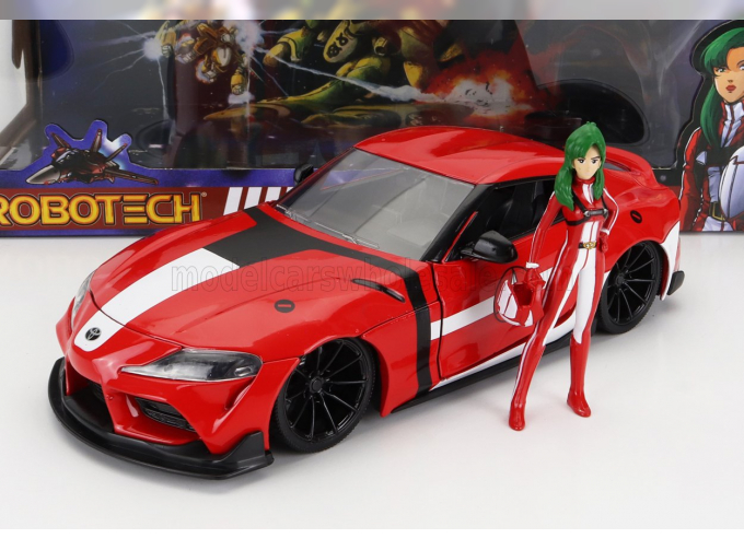 TOYOTA Supra With Miriya Sterling Figure Robotech 2020, Red White