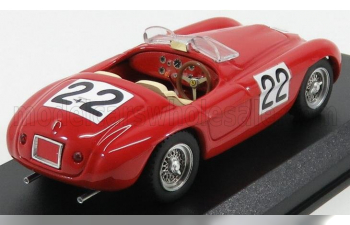 FERRARI 166mm 2.0l V12 Spider Team Peter Mitchell-thomson N22 Winner 24h Le Mans (1949) L.Chinetti - L.Selsdson, red