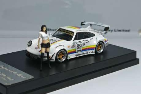 PORSCHE RWB 964 with High Wing #89 *Apple* with figure, various
