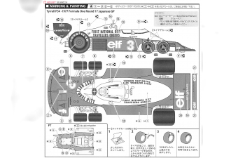 Сборная модель Tyrrell P34 Japan GP (1977)