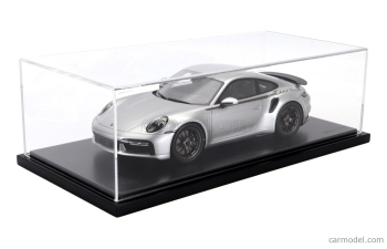 PORSCHE 911 992 Turbo Coupe 2024 - 50th Anniversary 911 Turbo - Con Vetrina - With Showcase, Silver