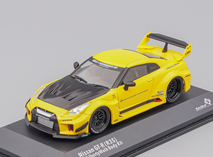 NISSAN Gt-r (r35) Lb Works Silhouette Coupe (2019), yellow / black