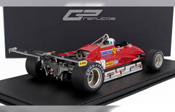 FERRARI F1 126c2 N 28 Long Beach Usa Ovest Gp (with Pilot Figure) (1982) Didier Pironi, Red