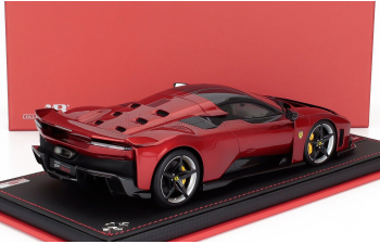 FERRARI F80 (2024) - Con Vetrina - With Showcase, Rosso Supercar - Red Met Black
