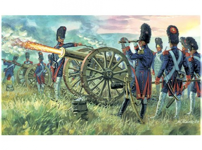 Сборная модель Солдаты FRENCH IMPERIAL GUARD ARTILLERY (NAP. WARS)