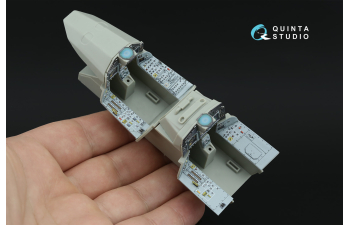 3D Декаль кабины с включенными дисплеями для Eurofighter Typhoon EF-2000B/2000TДвухместный (Trumpeter) (Малая версия)