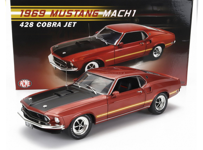 FORD Mustang Boss 428 Cobra Jet (1969), Red Black