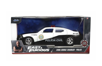 DODGE Charger Srt8 Police (2006) - Fast & Furious, white / black
