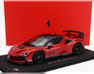 FERRARI Sf90 Xx Stradale №23 (2024) - Con Vetrina - With Showcase, Rosso Corsa 322 - Red