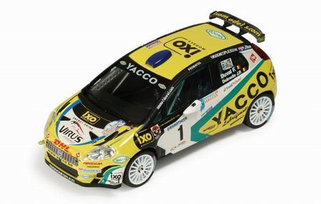 FIAT Punto S2000 1 (YACCO/IXO) F.Duval-J.P.Delemelle Winner Rallye Condroz (special Coffret Box) 2007, желтый