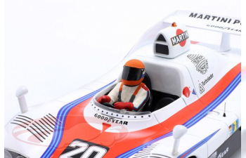 Фигурка сидящего гонщика в оранжевом шлеме (1976)