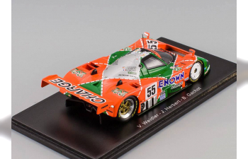 MAZDA 787 B #55 V. Weidler - J. Herbert - B. Gachot Winner LM (1991), orange / green