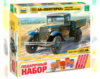 Сборная модель Грузовик Горький-АА "Полуторка" (подарочный набор)