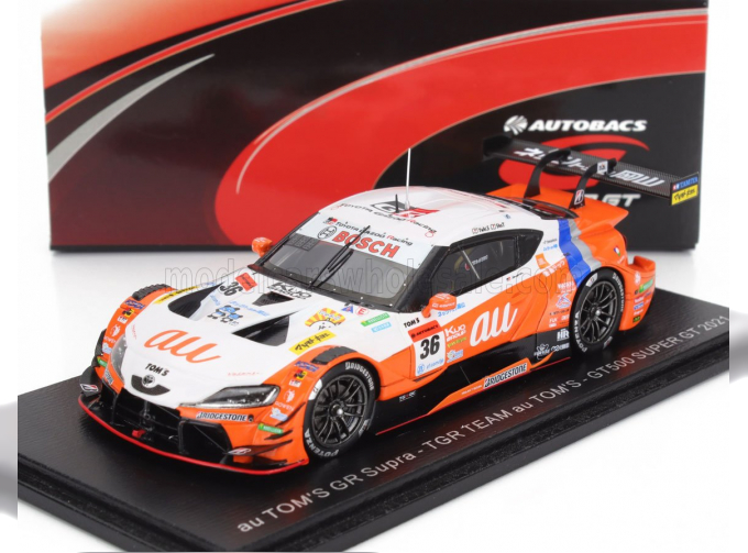 TOYOTA Supra Gr Team Tgr N 36 Gt500 Class Gt500 Super Gt (2021) Yuhi Sekiguchi - Sho Tsuboi, Orange White