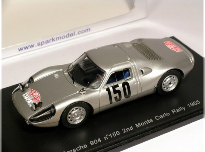 PORSCHE 904, 150, 2nd Monte Carlo Rally 1965 Bohringer - Wutherlich, silver