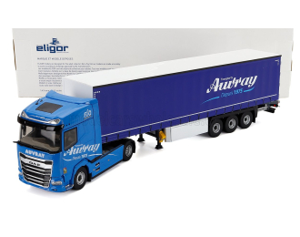 DAF Xg Truck Telonato Auvray Transports (2021), 2 Tone Blue