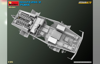 Сборная модель Interior Kit Sd.kfz. 234/2 Puma Tank Military 1945