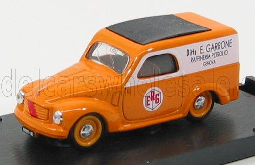 FIAT 500 C Van Furgone Erg 1950, Orange White