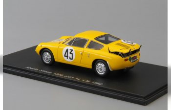 ABARTH Simca 1300 #43 14th LM (1962), yellow