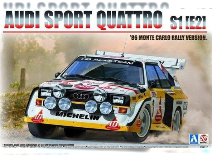 Сборная модель Audi Sport Quattro S1 E2 1986 Monte Carlo Rally