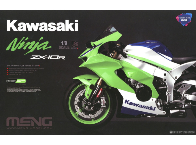 Сборная модель Kawasaki Ninja ZX-10R Pre-Coloured Edition