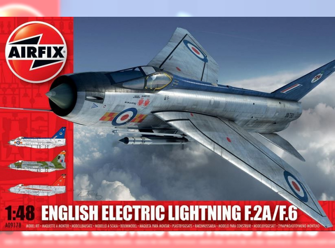 Сборная модель Британский истребитель-перехватчик English Electric (BAC) Lightning F.2A/F.6