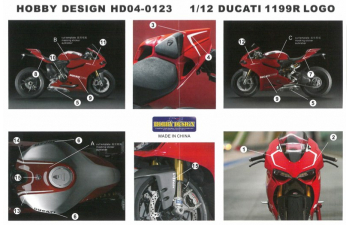 Декаль Ducati 1199R LOGO