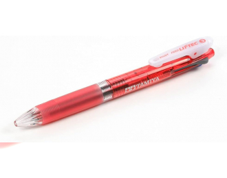 Сменная цветная ручка, прозрачная, красная/ Changeable Color Pen Clear Red