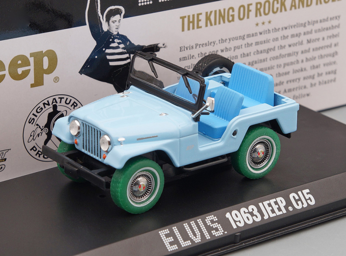 JEEP CJ-5 4х4 Elvis Presley 1954 Sierra Blue (Greenlight!)